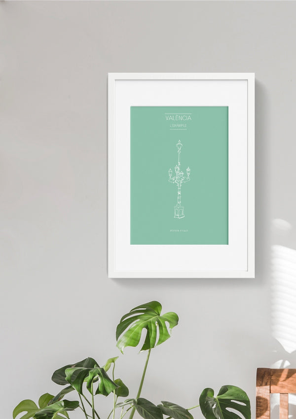 L'Eixample | Menta arte lámina Valencia ilustración