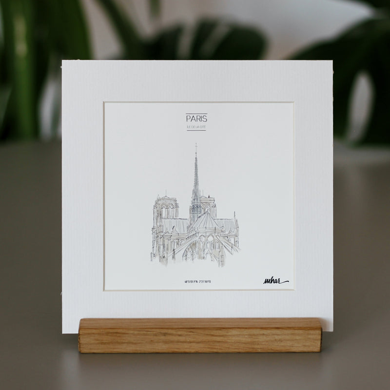Notre Dame | Paris artprint ilustración